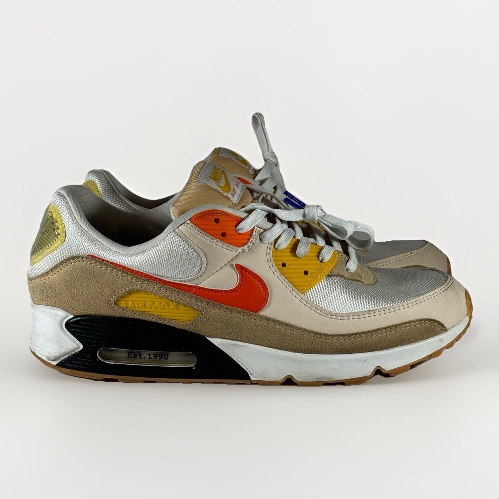 Nike Air Max 90 'M.‎ Frank Rudy' FB4315-100 White Red Sneaker Shoe Men's Size 14